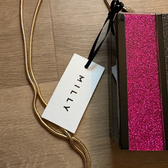 Milly Glitter Acrylic Clutch Crossbody - Picture 3 of 10